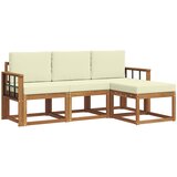  Set vanjskih sofa 4 kom. Prirodna i krem | shoptok.hr