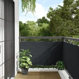 vidaXL Balkonski zaslon za privatnost antracit 1000 x 75 m PVC