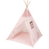 Kikka Boo drveni šator sa prostirkom House Pink, 0m+ | ePonuda.com