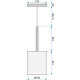 Toolight Stropni luster / zidni APP1699-1CP AMBER B | shoptok.hr