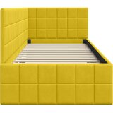  Kutni okvir kreveta s uzglavljem Žuta 80 cm x 200 cm Baršun | shoptok.hr