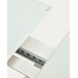 Kave Home Raztegljiva jedilna miza z dodatno ploščo s stekleno mizno ploščo 90x160 cm Atminda – | Shoptok.si