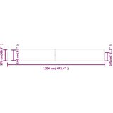 Tenda Uvlačiva bočna tenda za terasu 170 x 1200 cm crvena | shoptok.hr