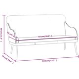  Klupa krem 110 x 76 x 80 cm od umjetne kože | shoptok.hr