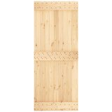  Vrata NARVIK Naravna 85 x 210 cm Masiven borov les, (5000215487) | Shoptok.si