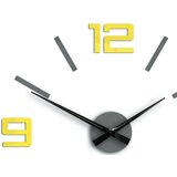  Moderna stenska ura SILVER XL GREY-YELLOW greyyellow (Nalepne) | Shoptok.si