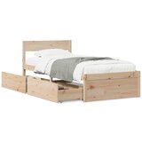 vidaXL Okvir kreveta s ladicama 100 x 200 cm od masivne borovine Cijene
