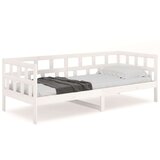  Dnevni ležaj bijeli od masivne borovine 90 x 190 cm | shoptok.hr