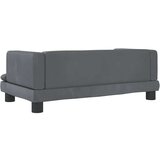 vidaXL Pasja postelja temno siva 80x45x30 cm žamet | Shoptok.si