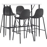  5-dijelni barski set od tkanine tamnosivi | shoptok.hr