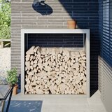 vidaXL stojalo za drva 100x40x100 cm nerjaveče jeklo Cene