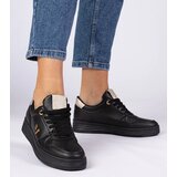 Gemre Black women's sneakers with gold glitter Emilia | Shoptok.si