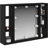  Ogledalo ormar Crni hrast 76 x 15 x 55 cm Konstruirano drvo | Eponuda.com
