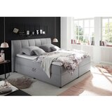 MID.YOU POSTELJA BOXSPRING 180 cm x 200 cm , tekstil siva | Shoptok.si