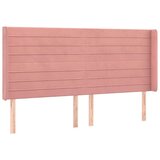  Posteljno vzglavje roza 183x16x118/128 cm žamet, (20936075) | Shoptok.si