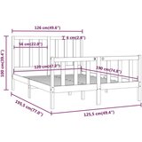  Posteljni okvir iz trdnega lesa 120x190 cm, (20643354) | Shoptok.si
