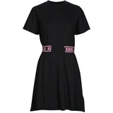 Karl Lagerfeld jersey dress w/logo waist crna | shoptok.hr