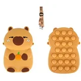 Luna: Kazura Capybara 3D figurasta denarnica z ramenskim trakom