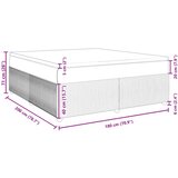  Krevet s oprugama i madracem svjetlosivi 180x200 cm baršunasti | shoptok.hr