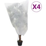 vidaXL Prevleka za rastline iz flisa z vrvico 4 kosi 70 g/m² 0,8x1,2 m | Shoptok.si