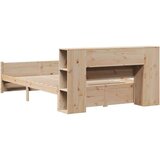  Krevet s regalom za knjige bez madraca 140x190 cm od borovine | shoptok.hr