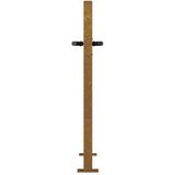  Vrtna vrata 100x75 cm Corten čelik dizajn od bambusa | shoptok.hr