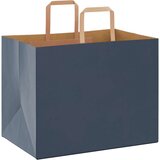  Papirnate vrećice 250 kom s ručkama plave 32x22x24 cm | shoptok.hr