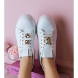 D/CEO marka niezdefiniowana Black-and-white women's sneakers decorated with stones Sarena | ePonuda.com