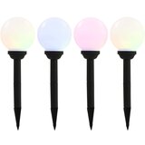 The Living Store zunanje solarne svetilke 4 kosi led okrogle 15 cm rgb - solarna svetlika, (21743194) Cene