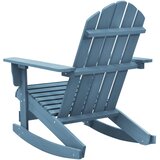 Vrtna stolica za ljuljanje Adirondack od masivne jelovine plava | shoptok.hr