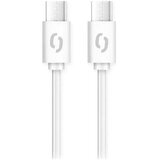 ALIGATOR DATKP47 - USB kabl USB-C / USB-C 100W USB Power Delivery (PD), 1,5 m, bela | Eponuda.com