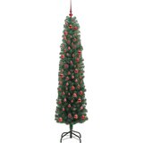 vidaXL Umjetno božićno drvce Zelena 180 cm PVC i čelik i plastika | shoptok.hr