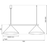  Visilica na sajli CAPITAL 2xGX53/15W/230V plava | Eponuda.com