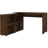 Maison Chic Kotna Pisalna miza - pisarniška miza - Računalniška miza dimljeni hrast inženirski les, (21785449) | Shoptok.si