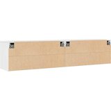  Zidni ormarići 2 kom bijeli 80 x 30 x 35 cm od masivne borovine | shoptok.hr