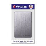 Verbatim Externi hard disk Store'n'Go Alu slim 2.5" (6,35Cm) 2TB USB 3.2 GEN1 sivi Cijene