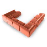 Milo Casa Ružičasta baršunasti kutna garnitura (s lijevim kutom/u obliku slova "U") Paolo – | shoptok.hr