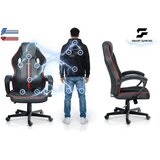 Sofotel Master 242701 gaming stol s funkcijo ljuljanja – rdeče-črn | Shoptok.si