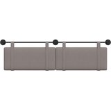  Držeće uzglavlje Zidne Sivo-smeđa 190 x 55 x 5 cm tkanina - Sivo-smeđa 180 cm bez LED svjetla | shoptok.hr