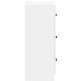  Predalna omara Bela visok sijaj 66 x 34,5 x 87 cm, (5000232569) | Shoptok.si