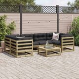  7-dijelni set vrtnih sofa od impregnirane borovine | shoptok.hr