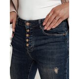 DStreet Spodnie damskie DENIMORI jeansowe z przetarciami niebieskie | Shoptok.si