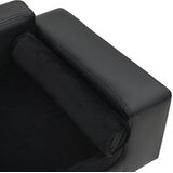 SOFA za pse crna 81 x 43 x 31 cm od pliša i umjetne kože | shoptok.hr