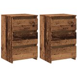 Maison Chic Dvo delni komplet Nočne omarice - Nočne mize starinski les 40x35x62,5 cm inženirski les, (21686911) Cene