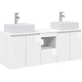  Set ormarića za kupaonicu 3 kom. Bijela visokog sjaja 49,5 x 41 x 62,5 cm | shoptok.hr