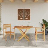  Stolica 2 pcs Smeđa 56 x 55 x 90.5 cm Čvrsto teak drvo | shoptok.hr