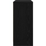 vidaXL Komoda črni hrast 85x34x76 cm inženirski les | Shoptok.si