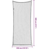  Mreža za prikolicu s elastičnim užetom crna 8 x 3,5 m PP | Eponuda.com