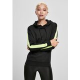 Urban Classics Women's Neon Hooded Shoulder Sweatshirt Black/Electric Lime Cijene