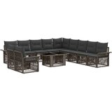  Sjedeća garnitura za vrt 12 kom. i krem bijela poliratan 100 x 55 x 73 cm | shoptok.hr